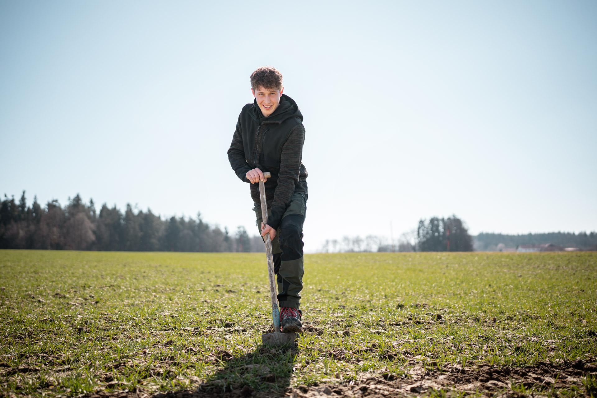 NEU.LAND. Pilotbetrieb Mayer Spatenprobe
